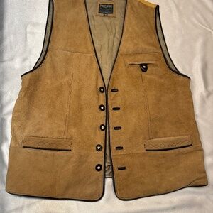 Men’s Suede Vest – Pacific – size48